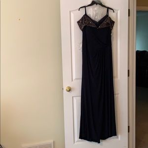Embellished Navy Gala Gown